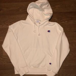 Champion reverse white hoodie
